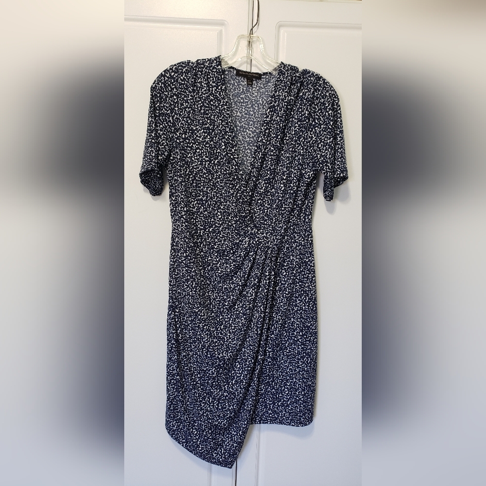 Banana Republic Asymmetrical Navy Blue Dress